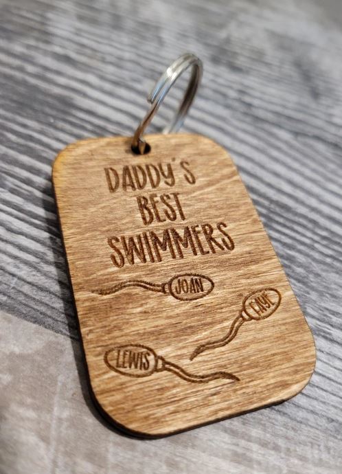 Daddy's Best Swimmers😂 Keychain