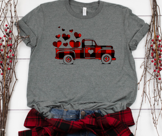 Plaid heart Truck (V2-4)