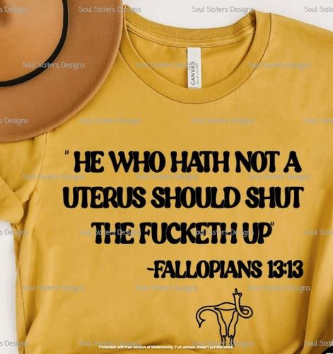 He Who Hath Not A Uterus